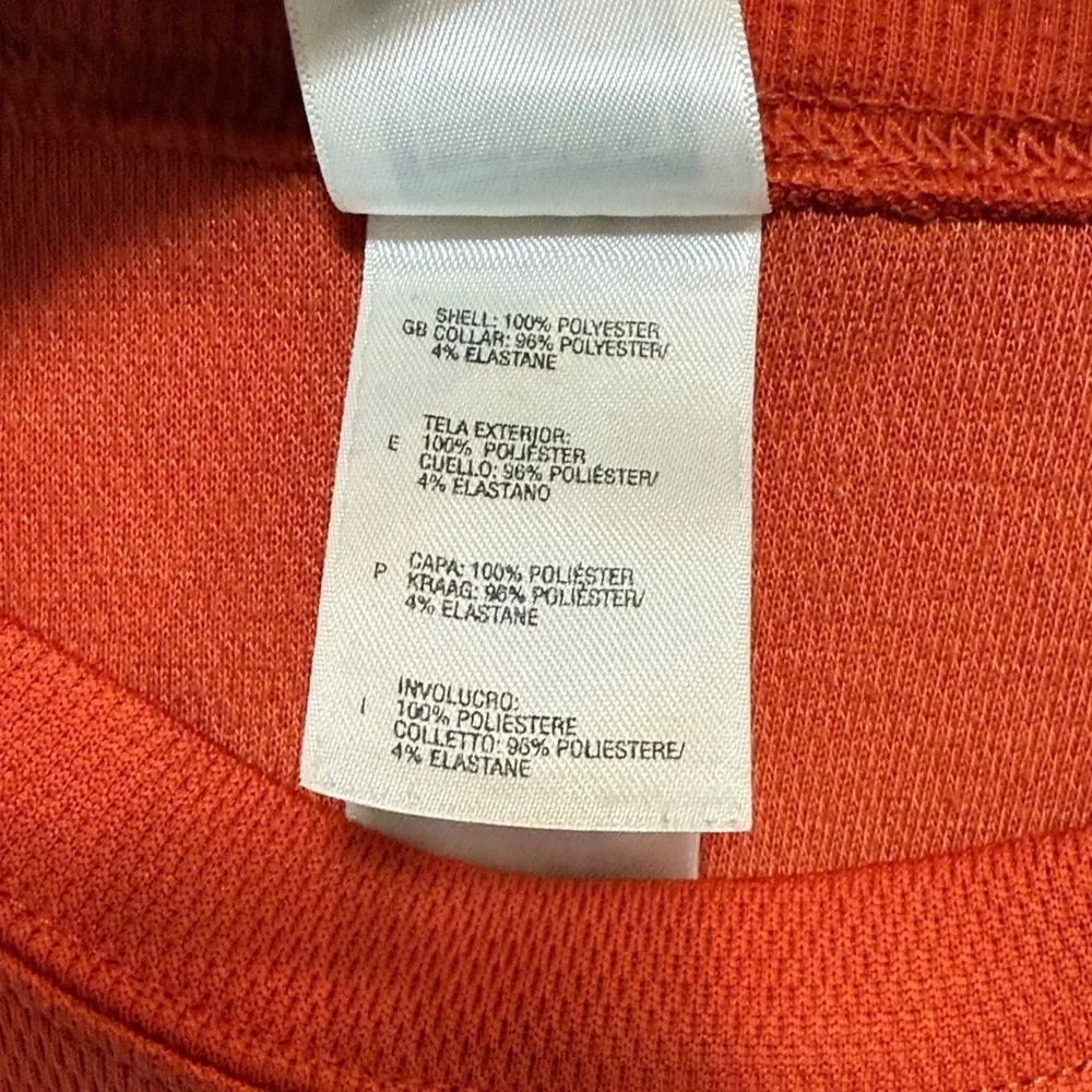 The North Face Men's Vibrant burnt orange Long Sleeve Thermal shirt. Size Large.